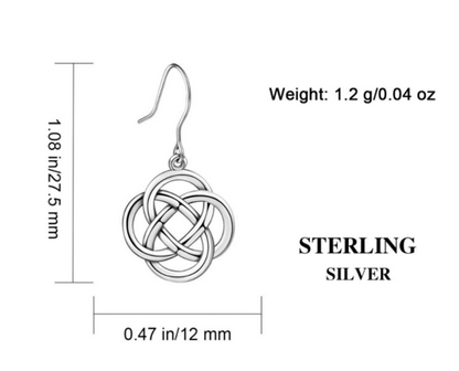 Simple earrings Celtic knot earrings