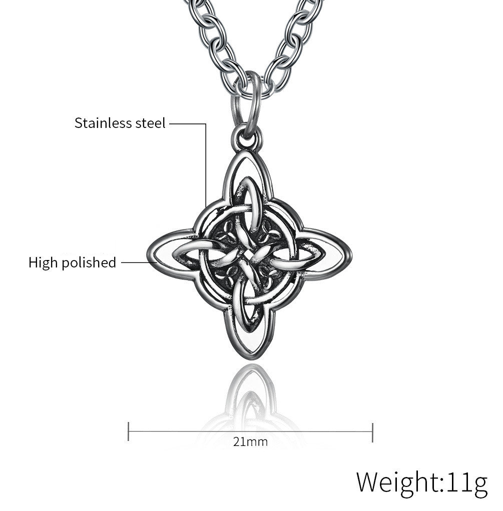 Amazon Vintage Stainless Steel Celtic Knot Necklace