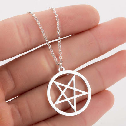 Japanese And Korean Version Of The Five-pointed Star Necklace Female Circle