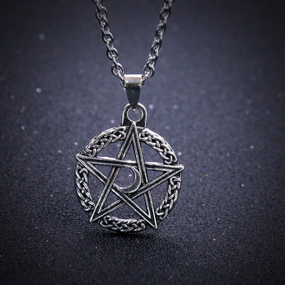 Fashionable Personality All-match Pentagram Pendant Necklace