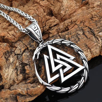 Triangle Symbol Pendant Necklace Men's Jewelry Necklace