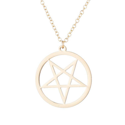 Japanese And Korean Version Of The Five-pointed Star Necklace Female Circle
