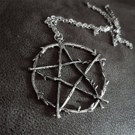 Retro Geometric Shape Pentagram Pendant